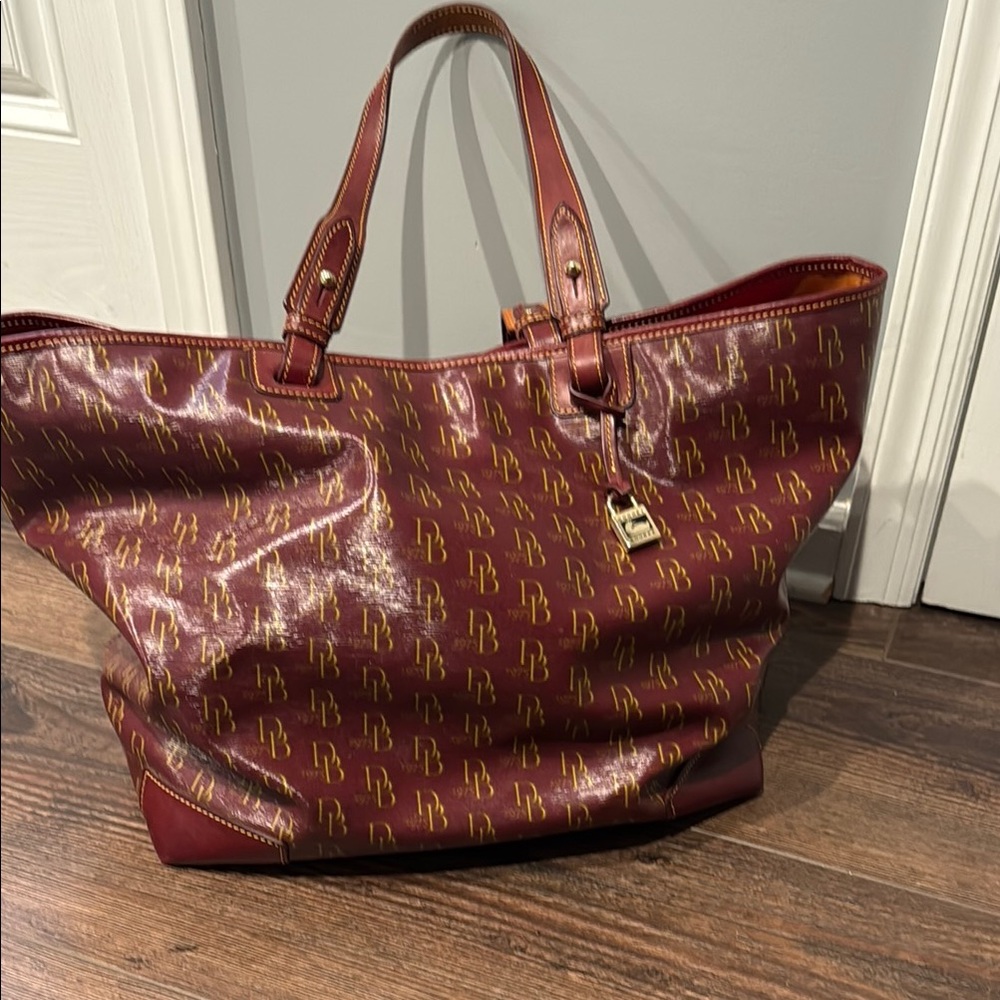 Burgundy Designer Tote Bag